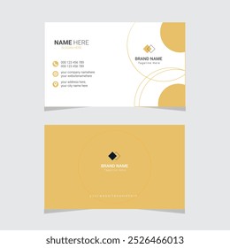 Business card design template, Clean professional business card template.