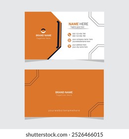 Business card design template, Clean professional business card template.