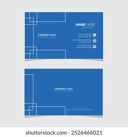 Business card design template, Clean professional business card template.