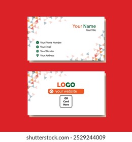 Business card design template, Clean professional business card template, visiting card, business card template.