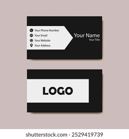 Business card design template, Clean professional business card template, visiting card, business card template.