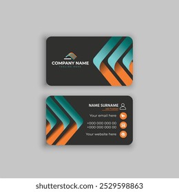 Business card design template, Clean professional business card template, visiting card, business card