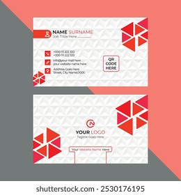 Business card design template, Clean professional business card design, visiting card, business card template.