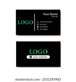 Business card design template, Clean professional business card template, visiting card, business card template.