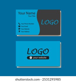 Business card design template, Clean professional business card template, visiting card, business card template.