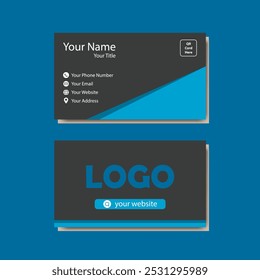 Business card design template, Clean professional business card template, visiting card, business card template.