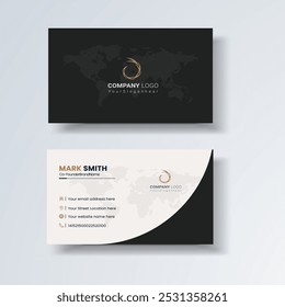 Business card design template, Clean professional business card template, visiting card, business card template.