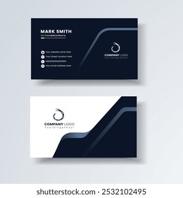 Business card design template, Clean professional business card template, visiting card, business card template.