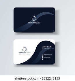 Business card design template, Clean professional business card template, visiting card, business card template.