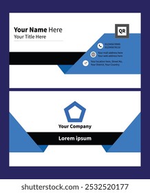 Business card design template clean professional