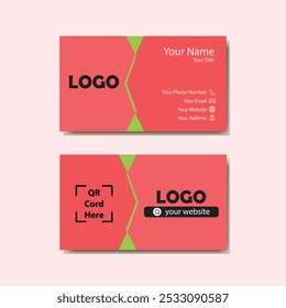 
Business card design template, Clean professional business card template, visiting card, business card template.