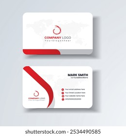 Business card design template, Clean professional business card template, visiting card, business card template.