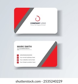 Business card design template, Clean professional business card template, visiting card, business card template.