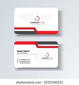 Business card design template, Clean professional business card template, visiting card, business card template.