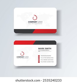 Business card design template, Clean professional business card template, visiting card, business card template.