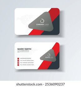 Business card design template, Clean professional business card template, visiting card, business card template.