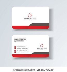 Business card design template, Clean professional business card template, visiting card, business card template.