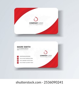 Business card design template, Clean professional business card template, visiting card, business card template.