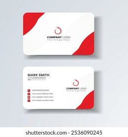 Business card design template, Clean professional business card template, visiting card, business card template.