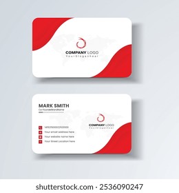 Business card design template, Clean professional business card template, visiting card, business card template.