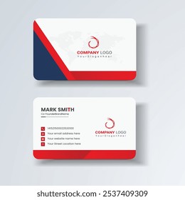 Business card design template, Clean professional business card template, visiting card, business card template.