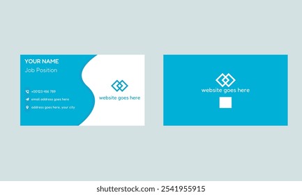 Business card design template, Clean professional business card template, visiting card, business card template.