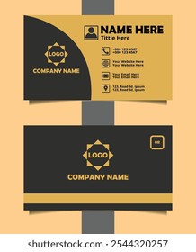 Business card design template, Clean professional business card template, visiting card, business card template. Creative and modern business cards template.