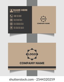 Business card design template, Clean professional business card template, visiting card, business card template. Creative and modern business cards template.