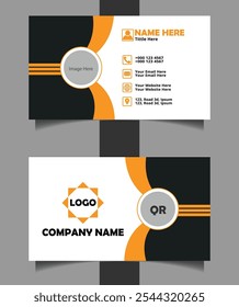 Business card design template, Clean professional business card template, visiting card, business card template. Creative and modern business cards template.