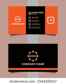 Business card design template, Clean professional business card template, visiting card, business card template. Creative and modern business cards template.