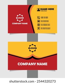 Business card design template, Clean professional business card template, visiting card, business card template. Creative and modern business cards template.