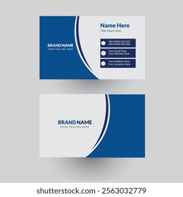 Business card design template, Clean professional business card template