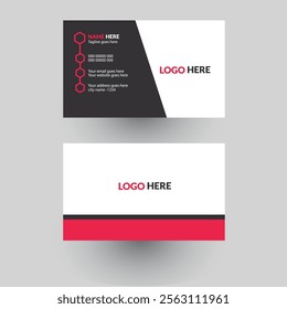 Business card design template, Clean professional business card template, visiting card, business card template