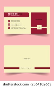 Business card design template, Clean professional business card template, visiting card, business card template.