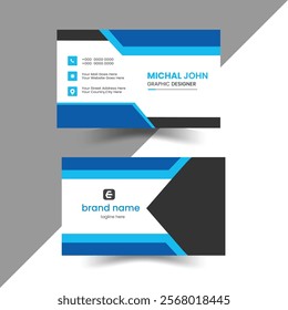 Business card design template, Clean professional business card template, visiting card