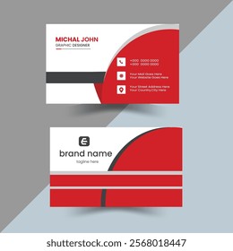 Business card design template, Clean professional business card template, visiting card