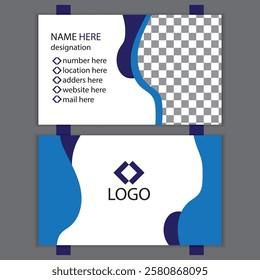 Business card design template, Clean professional business card template