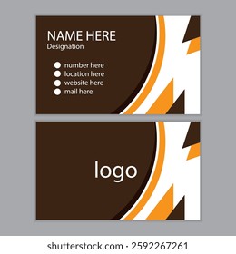 Business card design template, Clean professional business card template, visiting card, business card template.
