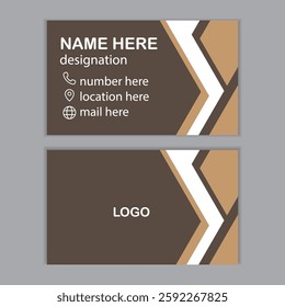 Business card design template, Clean professional business card template, visiting card, business card .