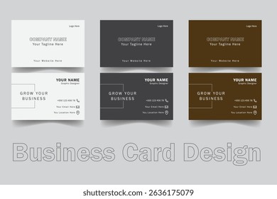 Business card design template, Clean professional business card template, visiting card, business card template.