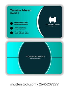 Business card design template, Clean professional business card template, visiting card, business card template.