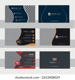 Business card design template, Clean professional business card template, visiting card, business card template.