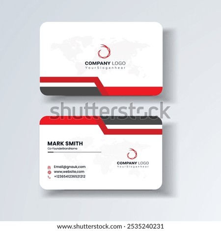 Business card design template, Clean professional business card template, visiting card, business card template.