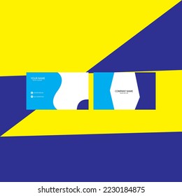 Business Card Design template color use