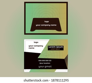 business card design template concept