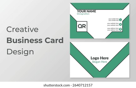 Business card design template for corporate