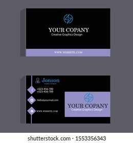 Business card design template. it is creative design.