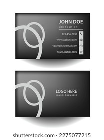 Business card design template. creative professional business card design template.clean and modern visiting card template.