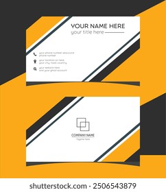 Business card design template with double side .Many collections variety colors double sided professional corporate business card, vector business card sets, business card bundles.