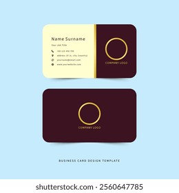 Business card design template - editable eps